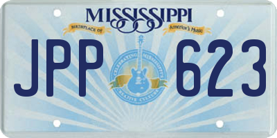 MS license plate JPP623