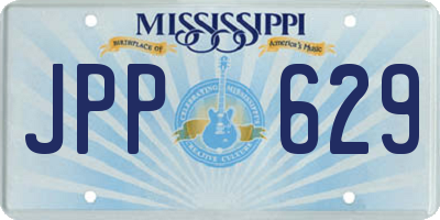 MS license plate JPP629