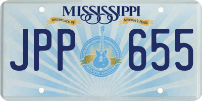 MS license plate JPP655