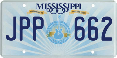 MS license plate JPP662