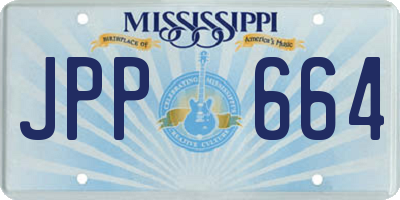 MS license plate JPP664