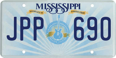 MS license plate JPP690