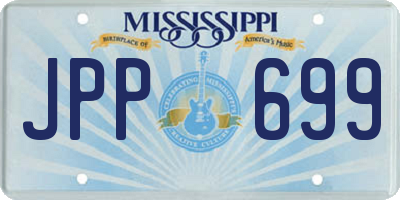 MS license plate JPP699
