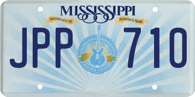 MS license plate JPP710