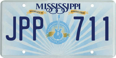 MS license plate JPP711
