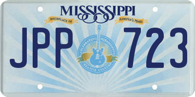 MS license plate JPP723