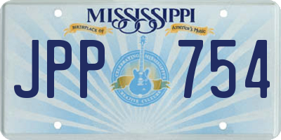 MS license plate JPP754