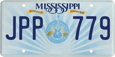 MS license plate JPP779