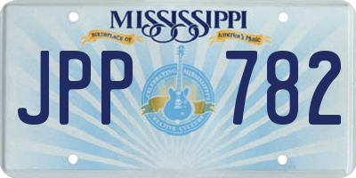 MS license plate JPP782