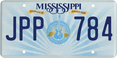 MS license plate JPP784