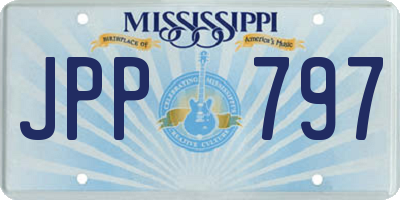 MS license plate JPP797