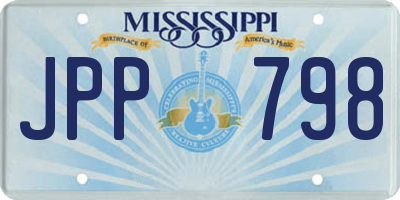 MS license plate JPP798