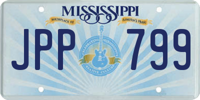 MS license plate JPP799