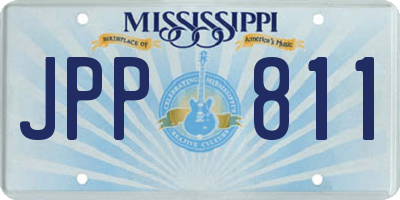 MS license plate JPP811