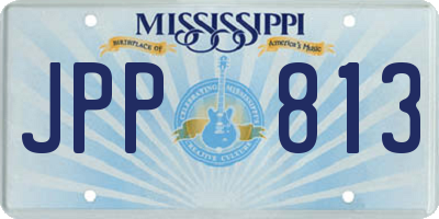 MS license plate JPP813
