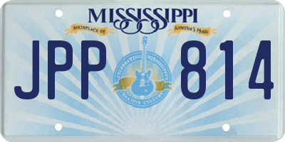 MS license plate JPP814