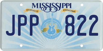 MS license plate JPP822