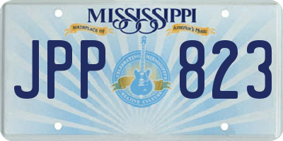MS license plate JPP823