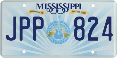 MS license plate JPP824