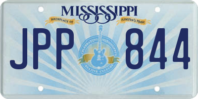 MS license plate JPP844