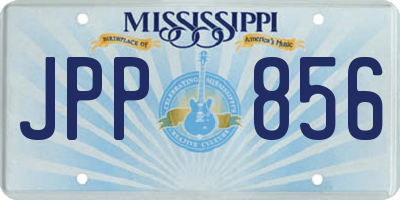 MS license plate JPP856
