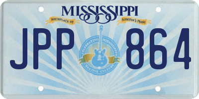 MS license plate JPP864