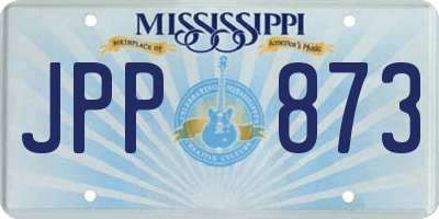MS license plate JPP873