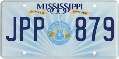 MS license plate JPP879