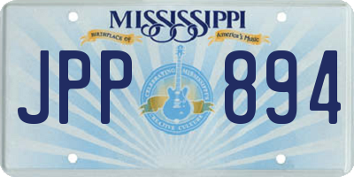 MS license plate JPP894