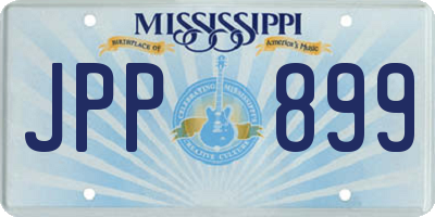 MS license plate JPP899