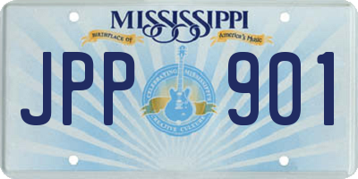 MS license plate JPP901