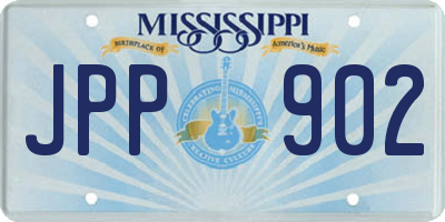 MS license plate JPP902