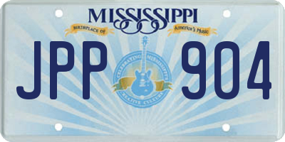 MS license plate JPP904