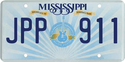 MS license plate JPP911