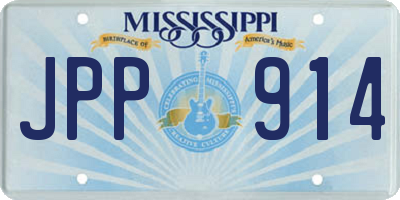 MS license plate JPP914