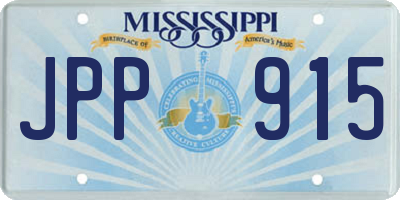 MS license plate JPP915
