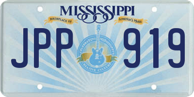 MS license plate JPP919