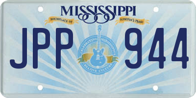 MS license plate JPP944
