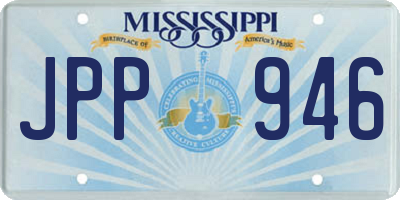 MS license plate JPP946