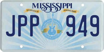 MS license plate JPP949