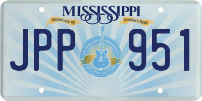 MS license plate JPP951