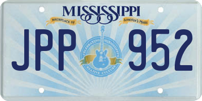 MS license plate JPP952