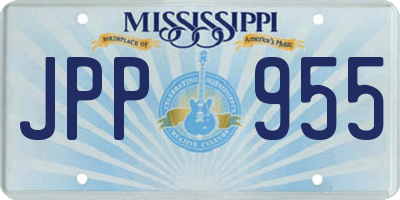 MS license plate JPP955