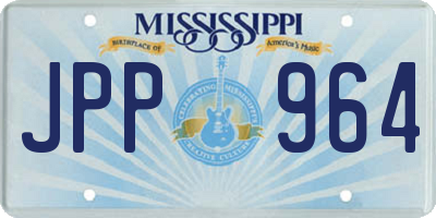 MS license plate JPP964