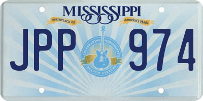 MS license plate JPP974