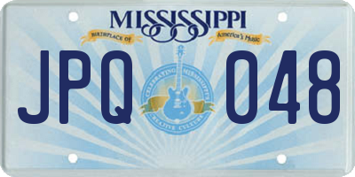 MS license plate JPQ048