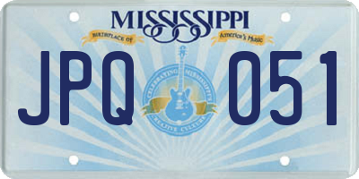 MS license plate JPQ051