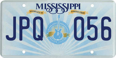 MS license plate JPQ056