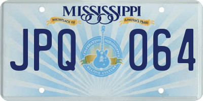MS license plate JPQ064