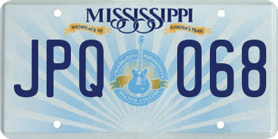 MS license plate JPQ068